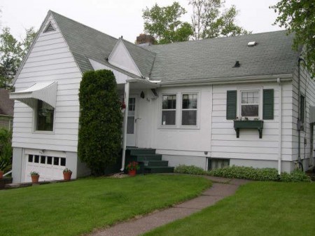 Front of house (taken before the new shingling was installed)