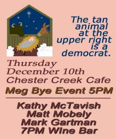 December 10th Events at Sara's Table