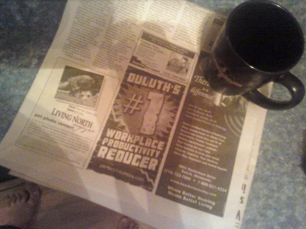 Duluth's #1 Workplace Productivity Reducer - PerfectDuluthDay.com