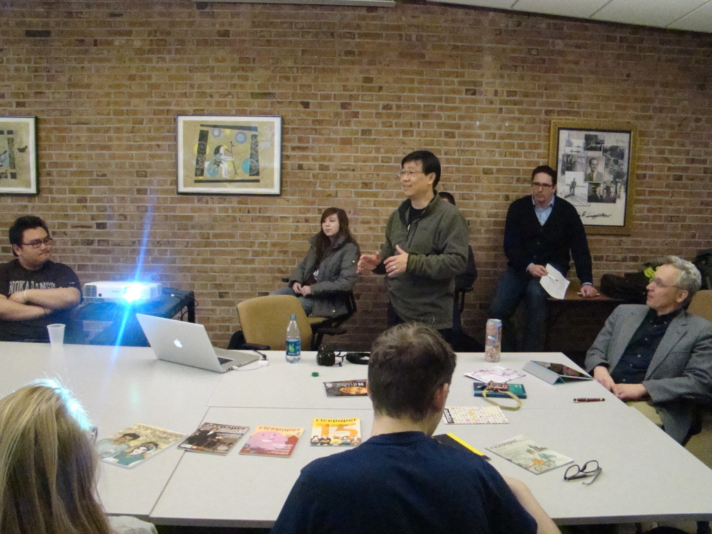 David Wong addresses 40 people at UMD