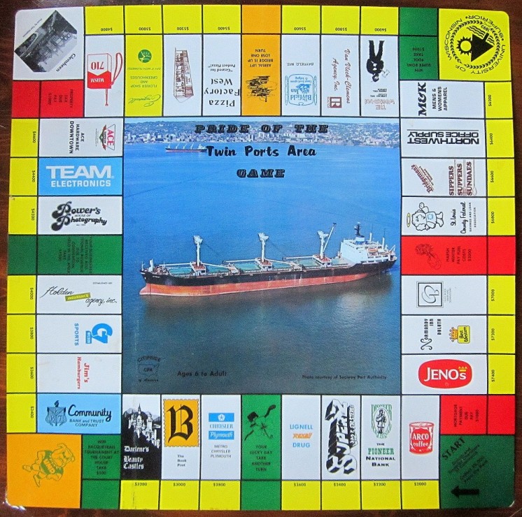 Pride of the Twin Ports Area Game Board