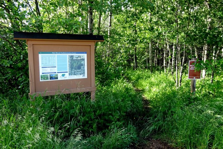 Web Woods Trail entrance