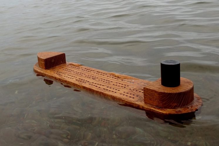 Ore Boat Cribbage Board