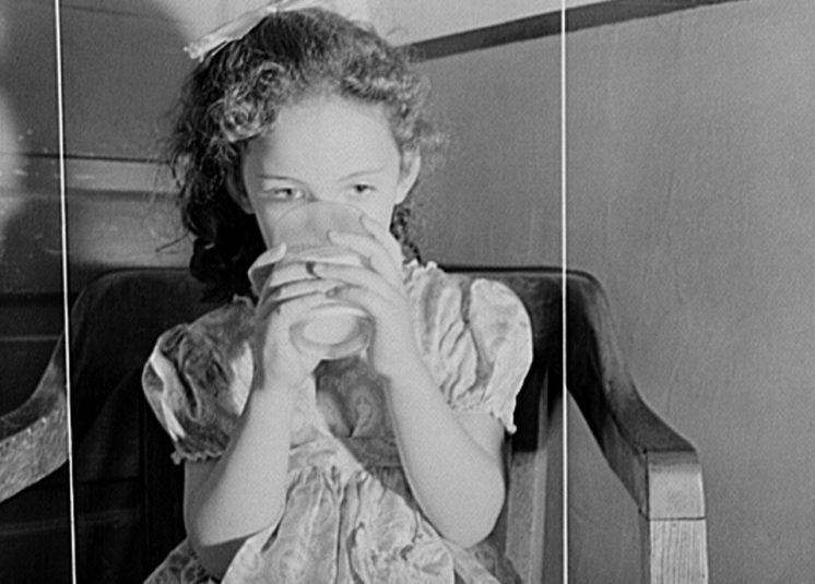 Child drinking milk
