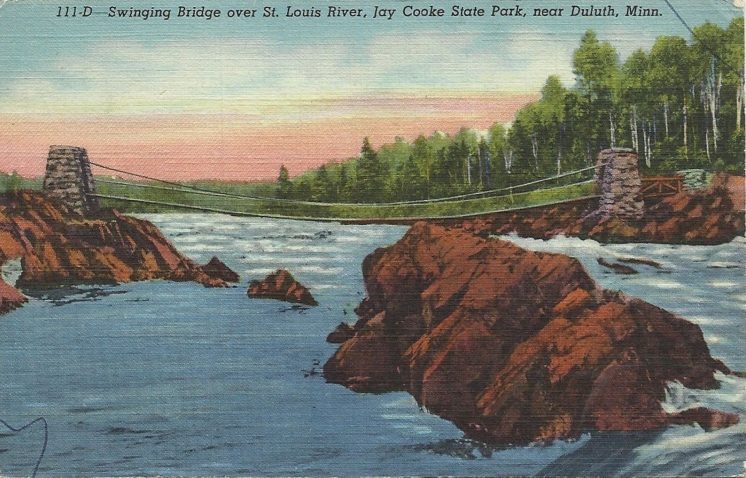 Swinging Bridge Over St Louis River
