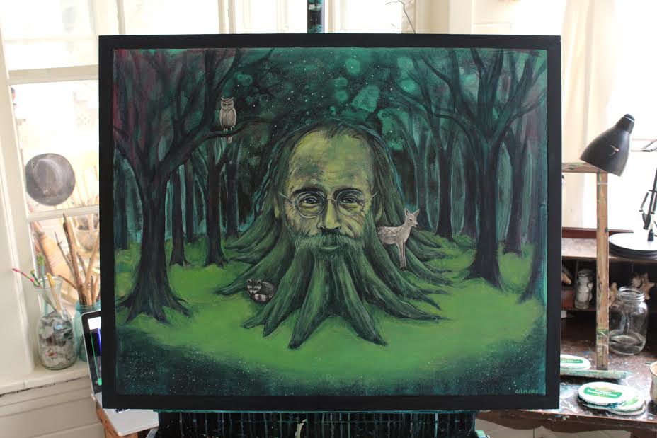 Charlie on easel