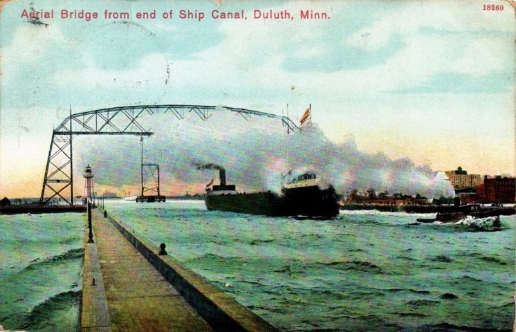 Aerial Bridge 1909 postcard