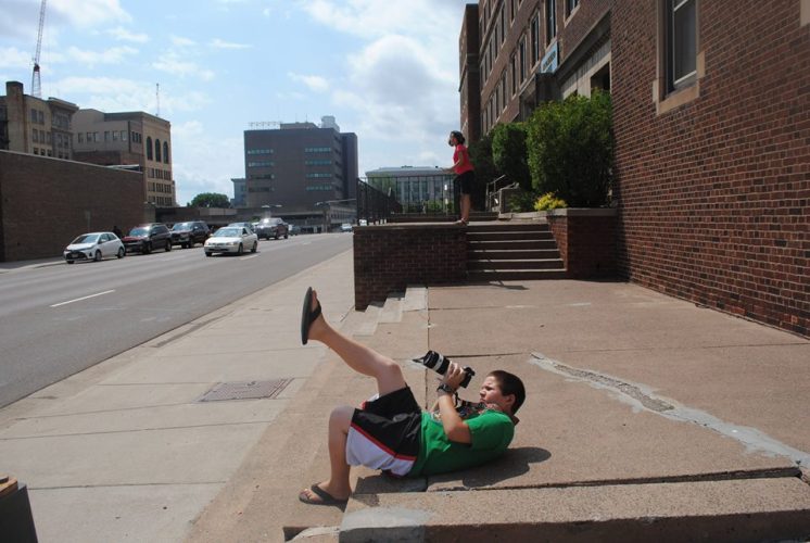 On Day 2, the kids were sent on a scavenger hunt that encouraged them utilize different camera techniques. 